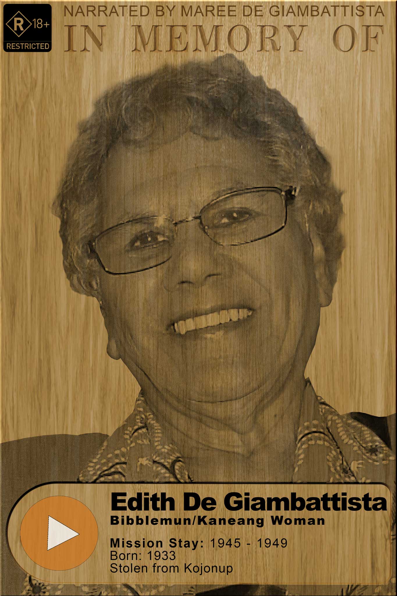 Poster of speaker Edith De Giambattista